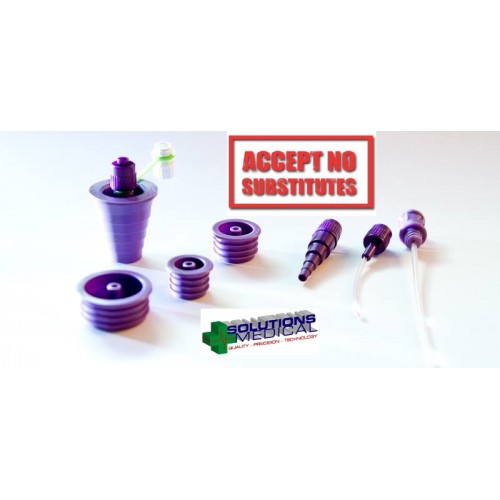 Enteral Purple Enfit Syringe Cap 100/box Male